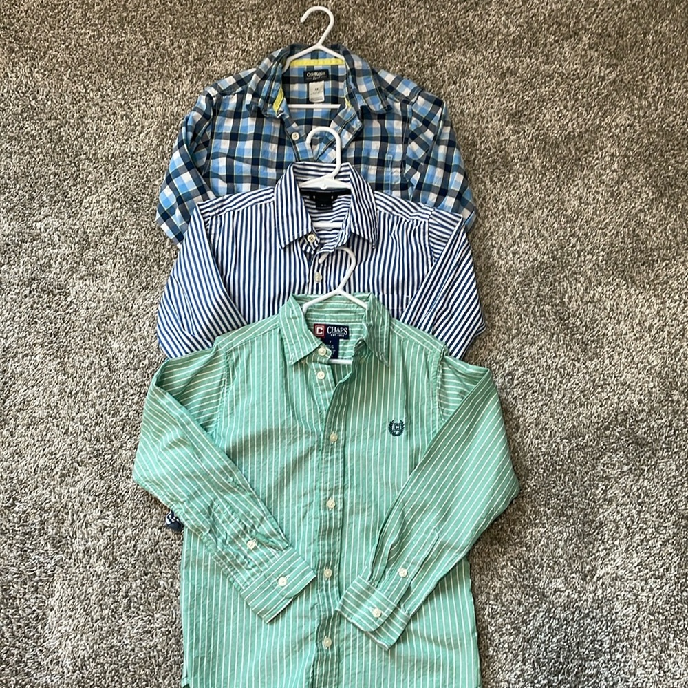 Set of 3 boys dress shirts